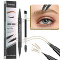 Hellokiss Two-Pronged Liquid Eyebrow Pencil, Waterproof and Sweat-Proof Wild Double-Ended 2-in-1 Liquid Eyebrow Pencil