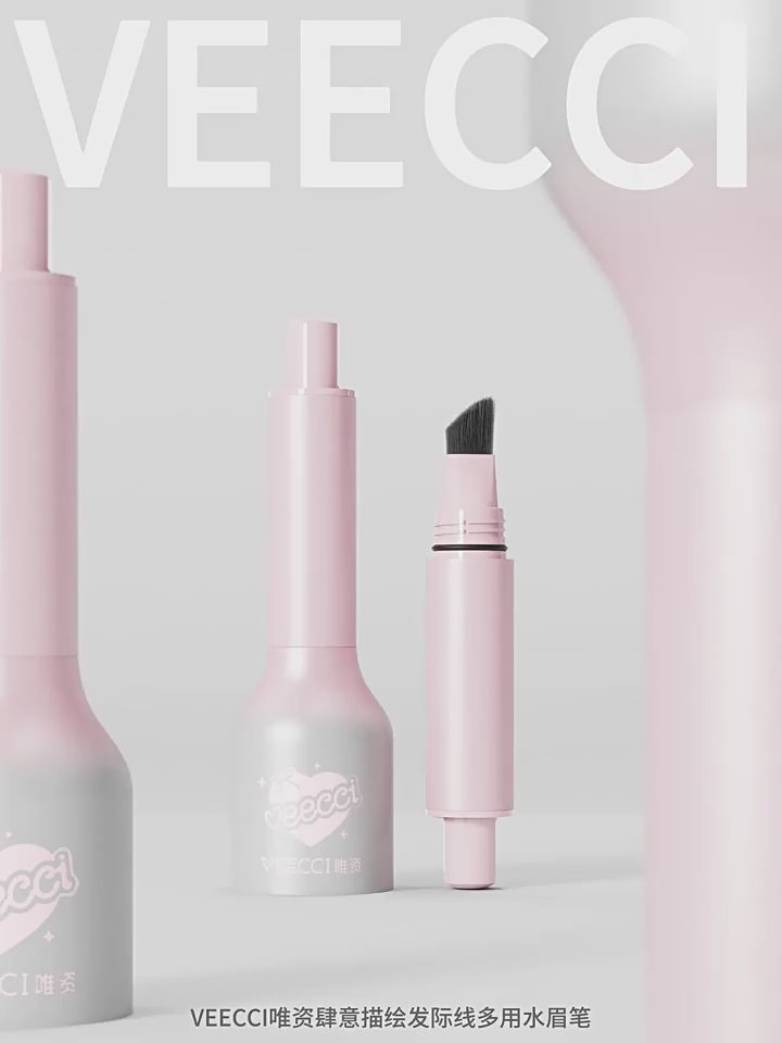 VEECCI Hairline Pen Liquid Eyebrow Pencil Longlasting Waterproof Vivid Wild Eyebrow Natural Press Multi-purpose Eyebrow Tint