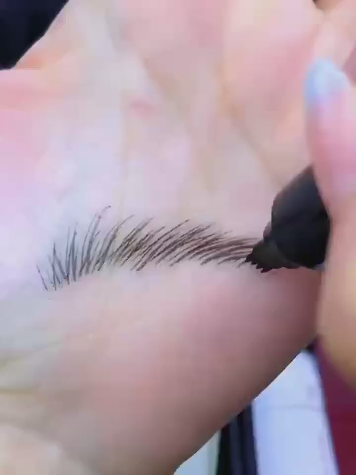 Four-Pronged Eyebrow Pencil Waterproof Long-Lasting Non-Decoloring Four-Pronged Wild Eyebrow Pencil Liquid Water Eyebrow Pencil